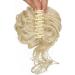 Claw Messy Bun Clip Wavy Curly Chignon Updo Hairpiece - Bleach Blonde - for Women & Girls - Buy Online on GoSupps.com