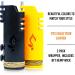 Hemp Wick Lighter 2 Pack with 8FT Hemp Wick - Hemplights USA (Black/Grey) - Buy Online on GoSupps.com
