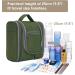 Travel Hanging Toiletry Wash Bag - Army Green Medium | Cosmetic Organizer for Women, Girls, Kids - Buy Online on GoSupps.com