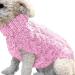 Shop Famkit Pink Pet Dog Roll Collar Sweater - Warm Fashion Knitwear & Outwear for Small Dogs (M-2: 5.5-7.7lb) - Buy Online on GoSupps.com
