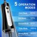 Water Dental Flosser - Cordless Oral Irrigator with 5 Modes 350ML Tank IPX7 Waterproof | Portable Teeth Cleaner for Home & Travel - Buy Online on GoSupps.com