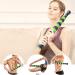 Body Massage Scooter Stick for Athletes - Cellulite Roller & Muscle Relief Device for Shoulders Wrists Arms - Green & Black - Buy Online on GoSupps.com