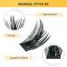 Shop Lankiz Manga Cluster Eyelashes - 40pcs Individual DIY Eyelash Extensions for Natural Volume - Buy Online on GoSupps.com