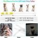 Auauy LED Light Neck Band for Dogs & Cats - Adjustable USB Charging Waterproof Safety Collar | 3 Modes (Yellow) - Buy Online on GoSupps.com