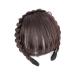 Bangs Hair Clip Hair Accessories Synthetic Headband Air Bangs Wigs with Braids Heat Resistance Clip in Hair Extensions Hairpieces for Women Bangs Clip in Hair(Color:2M33)