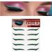 Stick On Glitter Eyeliner - 5 Pairs Instant -Adhesive Eyeliner Stencil Glitter - Easy to Apply Eyeliner Tool Sticker Eyeliner Winged Eyeliner Stencil for Eye Makeup Tool Pochy Green (Five Pairs) - Buy Online on GoSupps.com