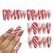 Fake Nails Halloween Long Wear Nail Sheets Nails with Spider Web Pattern Used for Prom Wedding Family Manicure