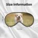 Golden Retriever Puppy Blackout Eye Mask - Double-Sided Soft Sleeping Mask with Adjustable Straps | Perfect for Comfortable Sleep | International Shipping Available - Buy Online on GoSupps.com
