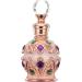 Lurrose Antique Perfume Bottle Crystal Perfume Bottle Vintage Empty Glass Perfume Bottle Refillable Essential Oil Bottle for Home Travel 15ml Rose Gold 15 ml - Buy Online on GoSupps.com