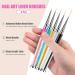 Sularpek 5 Pcs Nail Art Liner Brushes Set for Professional UV Gel Painting - Rhinestone Handle Design Brush Pen for Nail Art - Buy Online on GoSupps.com