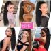 24 inch Long Curly Drawstring Ponytail Extension - Synthetic Hairpiece for Women in 1B# 24 inch - Buy Online on GoSupps.com