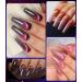 Cat Eye Gel Nail Polish - Glitter Soak Off 15ml - Blue & Pink | Magnet Stick & Holographic Nail Art - Buy Online on GoSupps.com