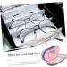 Buy JECOMPRIS Double-Lodged Glasses Case - Durable Wear-Resistant Sunglasses Holder & Travel Accessory | Replaceable Contact Lens Solution & Double Layer Design for Ultimate Protection - Buy Online on GoSupps.com