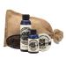 Mountaineer Brand - 100% Natural Complete Beard Care Kit -Beard Wash Beard Oil Beard Balm Beard Brush