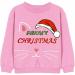LXKA Kids Girls Christmas Jumper - Santa Reindeer Xmas Sweatshirt | Baby Toddler Xmas Cat T-Shirt | Ages 1-7 Years - Buy Online on GoSupps.com