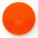 RE-NU Makeup Brush Cleaning Pad | Silicone Cosmetic Cleaning Mat with Suction Cup Design | Gently Remove Dirt Oil and Residue Wet or Dry (Orange)