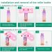 Rowiz 10pcs Essential Oils Roll on Bottles 10ml Refillable Empty Glass Rollerball Bottles with Golden Cap Perfect for Homemade Perfume Fragrance Aromatherapy Oils Purple Orange Gradient - Buy Online on GoSupps.com