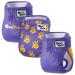Oouipets dog diapers for bitches and cat diapers (3 pieces) |Premium fuse pants for bitches comfort absorbency no leak and environmentally friendly |Dog diaper washable (size L) L (42-56cm below 25kg) purple)