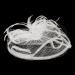 Tulle Fascinator Hats with Spring Flower Clip - Elegant Hair Accessories for Weddings & Tea Parties - Women's Veil Head Jewelry in White - Buy Online on GoSupps.com
