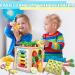 Newyeeca 6-in-1 Wooden Montessori Motor Cube Activity Center - Carrot Harvest Toy for Toddler Motor Skills Development - Buy Online on GoSupps.com