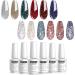 Vishine Reflective Shinny Glitter Gel Nail Polish Explosion Diamond 6 Colors Charming Red Brown Blue Noble Golden Classic Sliver Holographic UV LED Soak Off Home Manicure Nail Art 8ml 6S-C407 - Buy Online on GoSupps.com