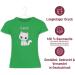 Personalized Gift T-Shirt for Girls - Cute Cat Design - Shirtracer - Customized Name - Green 128 - Buy Online on GoSupps.com