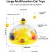 HOPET Interactive Cat Toy with Catnip Balls, Roller Tracks, and Exercise Balls for Indoor Cats - Kitten Feeder Stimulation Toys - Yellow - Buy Online on GoSupps.com