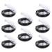 Lurrose make-up palette 8 pieces empty eyeshadow tablets round rouge-etui lipstick highlighting powder make-up pans container cosmetics sub-package holder Bulk-text marker