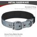 Joytale Softly Padded Neoprene Dog Collar for Small Dogs - Reflective Nylon Gray Size S (1 Pack) - International Shipping Available - Buy Online on GoSupps.com