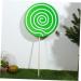 Veemoon 2pcs Lollipop Props Large Lollipop Birthday Partyt Decor Clay Lollipop Candy Simulation Lifelike Candy Simulation Lollipop Model Fake Lollipop Prop Toys Wood Food Decoration Fake 41X19.5X1.5CM Green - Buy Online on GoSupps.com