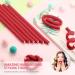 30 Flexible Foam Curlers & Steel Rat Tail Comb - No Heat Hair Styling for Long & Short Hair - Red Curling Iron Twist Set - Buy Online on GoSupps.com