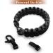 DIY Paracord Bracelet Handicraft Set - 10pcs Black Paracord Cord & U-Shape Stainless Steel Buckles for Outdoor Survival Gear - Buy Online on GoSupps.com