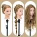 Buy Neverland 71cm Frisierkopf - 80% Real Hair Training Head for Hairdressers | Blonde DIY Hair Set with Holder - Buy Online on GoSupps.com