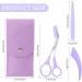 Premium Purple Eyebrow Shears & Tweezers Set | Trimmer Razors & Facial Hair Removal Tools for Men & Women - Buy Online on GoSupps.com