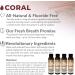 Coral Nano Silver Cinnamon Mouthwash - Alcohol & Fluoride Free, Soothes Mouth Sensitivity, Prevents Bad Breath - 3.4oz (Pack of 4) - Buy Online on GoSupps.com