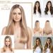 26 Fashion Half Full Head One Piece Clip in Hair Extensions - Light Ash Brown & Bleach Blonde 26 Inch - Buy Online on GoSupps.com