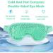 Cooling Eye Mask Hot Cold Eye Mask with Gel Bead Reusable Gel Eye Mask for Puffy Eyes Dark Circles Bags Dry Eyes Migraine Relief Headache Stress Relief Insomnia Sinus Pain (Green) - Buy Online on GoSupps.com