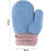 Kids Toddlers Winter Thermal Gloves Mittens - Blue | Ages 1-4 | Fleece Lined, Anti-Lost String - Buy Online on GoSupps.com