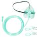 Standard Oxygen Mask with 6.6' Tubing and Adjustable Elastic Strap - 2 Packs - Size L