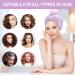 Hair Drying Towel Wraps 2 Pack Microfibre Towel Twist Turban with Button Design Super Absorbent Quick Drying Hair Towel for Curly/Long/Thick Hair Two Colors - Buy Online on GoSupps.com