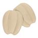 minkissy 1 Pair Tongue Sticker Forefoot Pad Foot Cushion Pads Forefoot Support Pads Shoe Tongue Pad Half Foot Pads Shoe Tongue Cushions Non-Skid Pads Foot Protection Insoles Shoe Inserts Beige 7.50X6.10X0.50CM