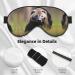 Black and White Honey Badger Mask - Adjustable Soft Blindfold for Deep Sleep Relaxation Travel & Meditation - Buy Online on GoSupps.com