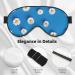 White Daisy Light Blocking Eye Mask - Soft Adjustable Sleep Mask for Travel & Yoga - Buy Online on GoSupps.com