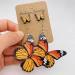 FEYLIE Earrings - 2 Pairs Elegant Butterfly Studs for Women | Summer 2023 Trendy Bohemian Jewelry Accessories - Buy Online on GoSupps.com
