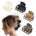 DEEKA Double Row Teeth Hair Clips Small Claw Clips for Thin Hair 4 Pack 1.6" Medium Matte Non-slip Short Hair Accessories for Women and Girls 1.6 Inch (Pack of 4) Matte Neutral Colors