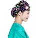 Printed Cotton Bouffant Turban Working Cap | Adjustable Hair Cover Scrub Hat - Buy Online on GoSupps.com