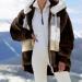 Hanxiulin Women's Oversized Fleece Jacket - Plush Cuddly Winter Hoodie with Color Variants | Long Thick Bladder Trench Coat - Buy Online on GoSupps.com