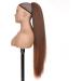 PORSMEER 30 Inch Yaki Straight Drawstring Ponytail Clip In Extensions for Women Kinky Straight Pony Tail Extensions Hair Extensions Ponytail (Black mixed brown) - Buy Online on GoSupps.com