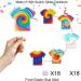 Kids' Hippie Tie Dye Themed Happy Birthday Cupcake Toppers Set of 18 - Rainbow Tie Dye Party Baby Shower Party and Birthday Party Groovy Carnival Decorations for Boys and Girls - SugarGera - Buy Online on GoSupps.com
