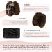 RUWISS Claw Clips in Messy Bun Hair Piece 100% Human Hair Buns Wavy Curly Clip Chignon Hair Bun Extensions Tousled Updo Hair Buns Human Hair Scrunchie with Clip for Women(Medium Brown) 1 Count (Pack of 1) Medium Brown - Buy Online on GoSupps.com